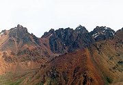 Left to right: Amangeldy Peak, Pioneer Saddle, Pioneer Peak, Teacher Peak, Komsomol Peak, 28 Panfilov's Heroes Peak, Molodyejny Peak